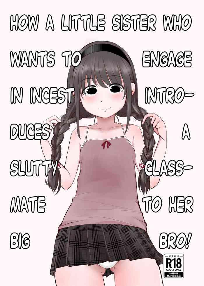 kinshin soukan shitai imouto ga yareru doukyuusei o onii chan ni shoukai suru hanashi how a little sister who wants to engage in incest introduces a slutty classmate to her big bro cover